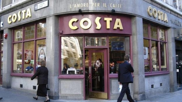 Costa Coffee Store Front London